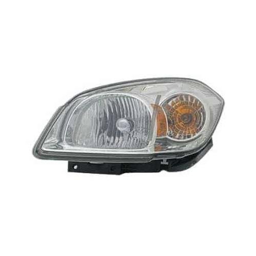 Front Left HeadLamp Assembly Composite Clear Lens with Amber Bulb Smokey Housing