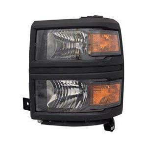 Front Left HeadLamp Assembly Composite Halogen Black without Projector LS Model