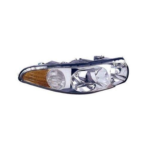 Front Right HeadLamp Assembly Composite Custom Models with Marker Light with Fluted High Beam Surface