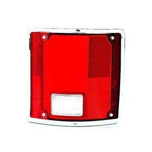 Rear Left Tail Lamp Lens with Chrome Trim Fleetside