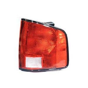 Rear Right Tail Lamp Lens and Housing with Black Painted Edge