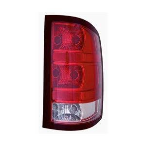 Rear Right Tail Lamp Assembly for Base Model Dark Red Trim with Large 3047 Back Up Bulb