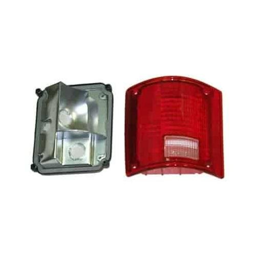 Rear Left Tail Lamp Lens and Housing without Chrome Trim