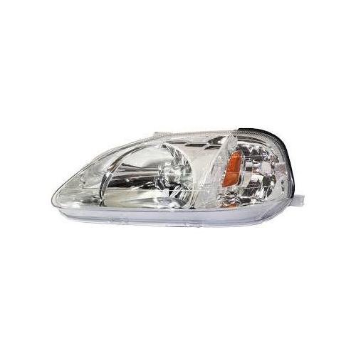 Driver Side Headlight Assembly 1999-2000 Honda Civic Hatchback
