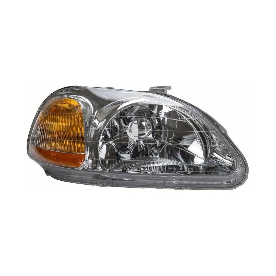 Passenger Side Headlight Assembly 1996-1998 Honda Civic Coupe
