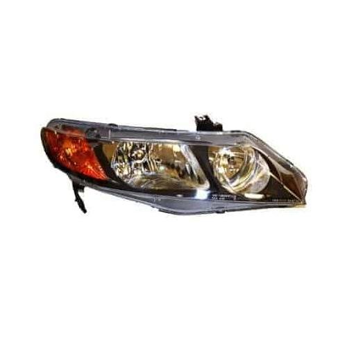 Passenger Side Headlight Assembly 2006-2008 Honda Civic Sedan
