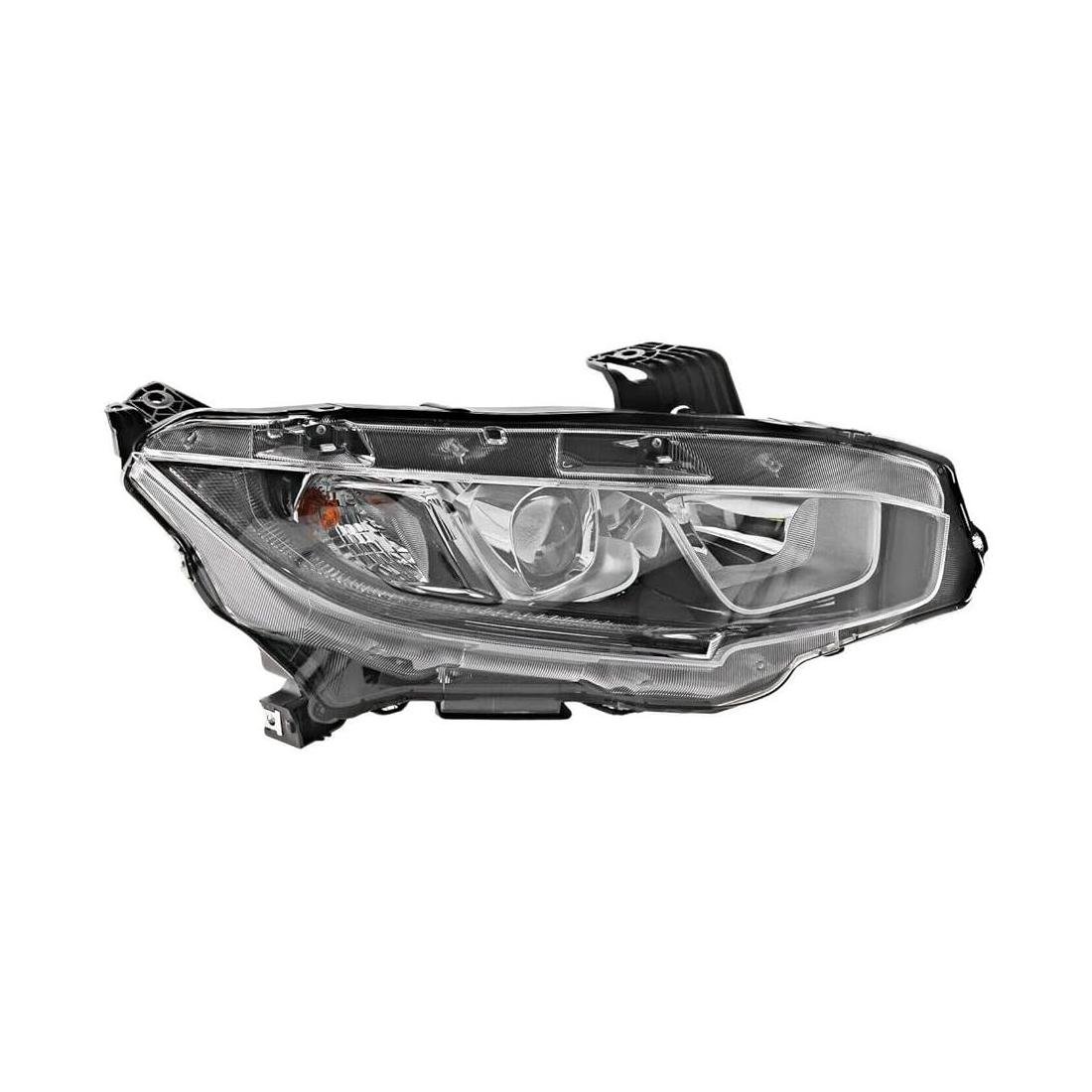 Passenger Side Headlight Assembly 2017-2021 Honda Civic Hatchback