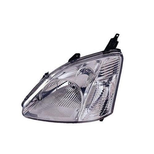 Driver Side Headlight Lens and Housing 2002-2003 Honda Civic Hatchback