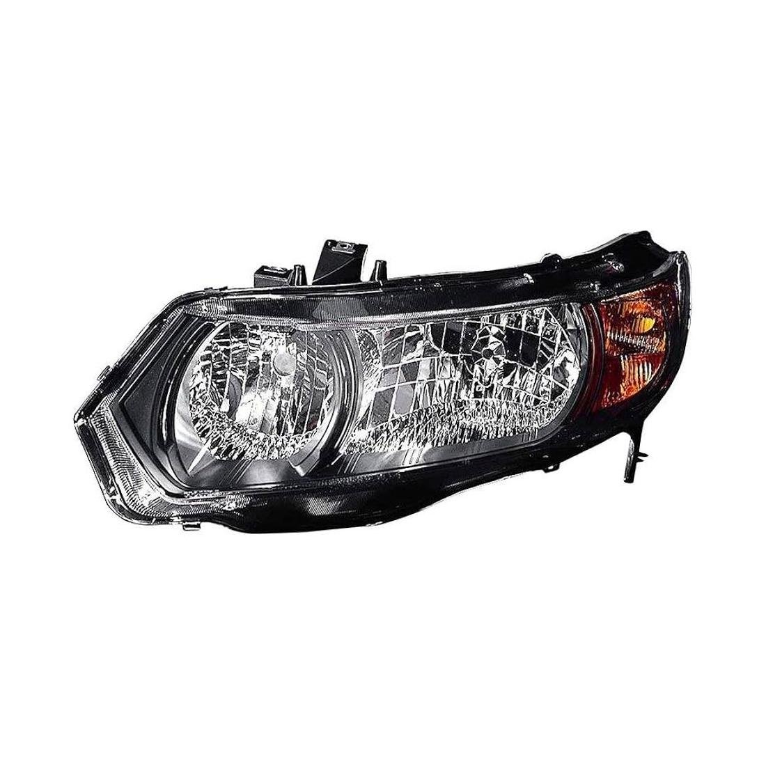 Driver Side Headlight Lens and Housing 2006-2008 Honda Civic Coupe