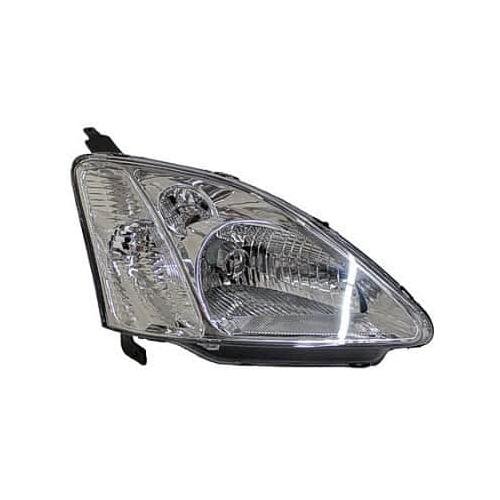 Passenger Side Headlight Lens and Housing 2002-2003 Honda Civic Hatchback