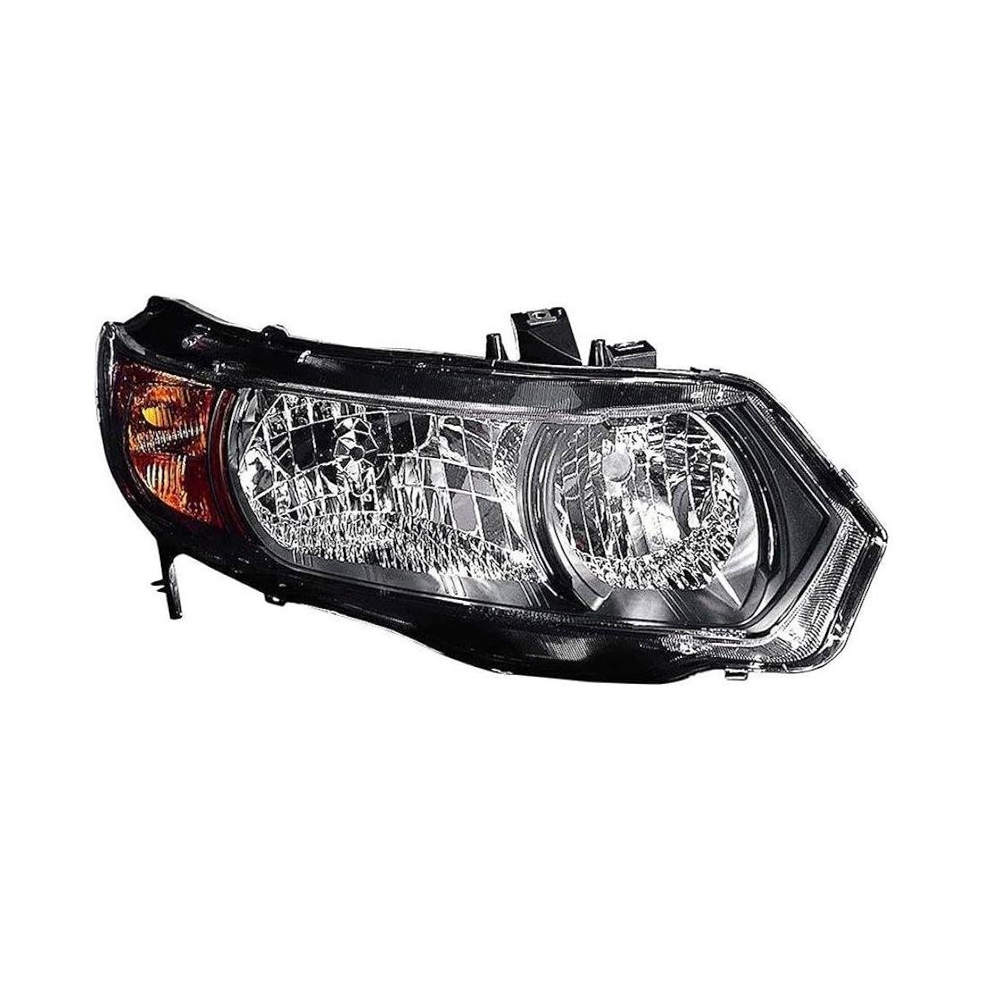 Passenger Side Headlight Lens and Housing 2006-2008 Honda Civic Coupe
