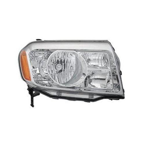 Passenger Side Headlight Lens and Housing 2009-2011 Honda Pilot