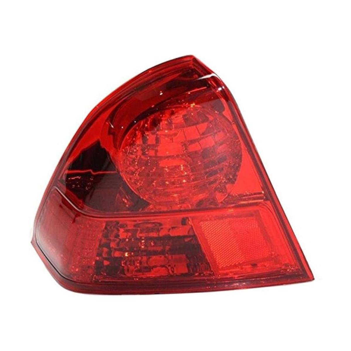 Driver Side Outer Tail Lamp Lens and Housing 2003-2005 Honda Civic Sedan