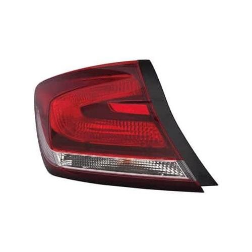 Driver Side Outer Tail Lamp Assembly 2013-2015 Honda Civic Sedan