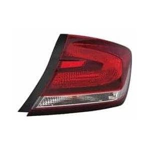 Passenger Side Outer Tail Lamp Assembly 2013-2015 Honda Civic Sedan