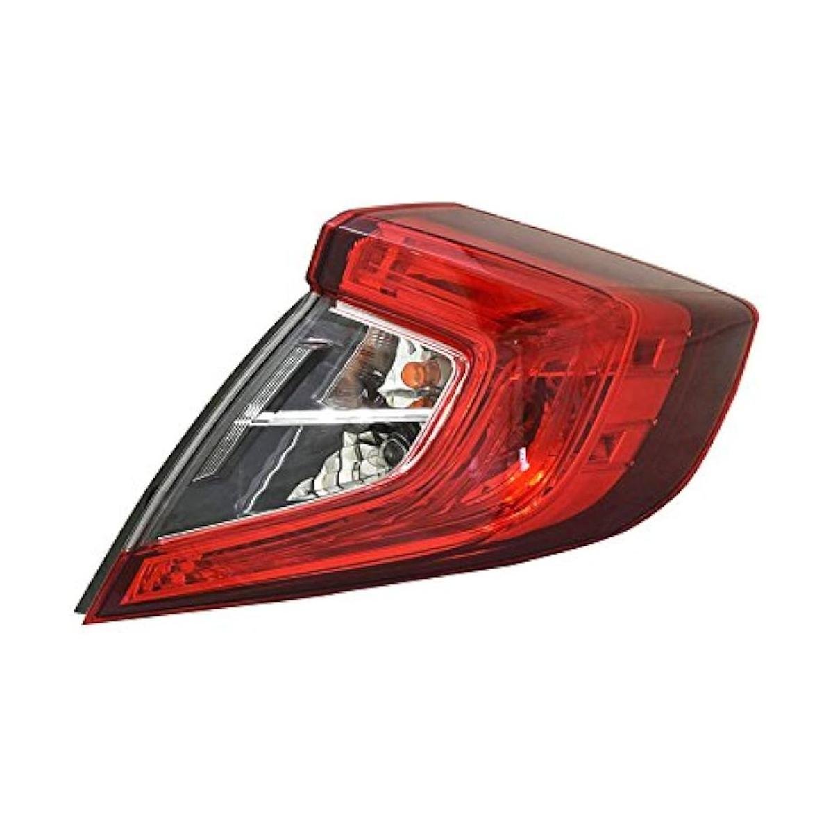 Passenger Side Outer Tail Lamp Assembly 2016-2021 Honda Civic Sedan