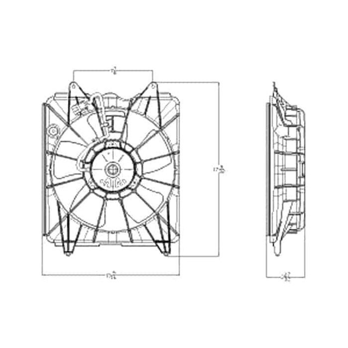Radiator Fan Assembly 2006-2011 Honda Civic Hybrid
