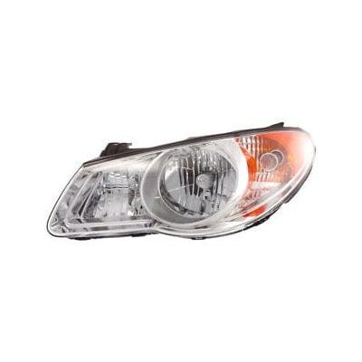 Driver Side Headlight Assembly 2007-2009 Hyundai Elantra