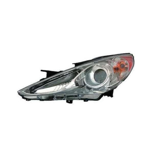 Driver Side Headlight Assembly 2011-2014 Hyundai Sonata
