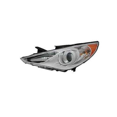 Driver Side Headlight Assembly 2011-2014 Hyundai Sonata