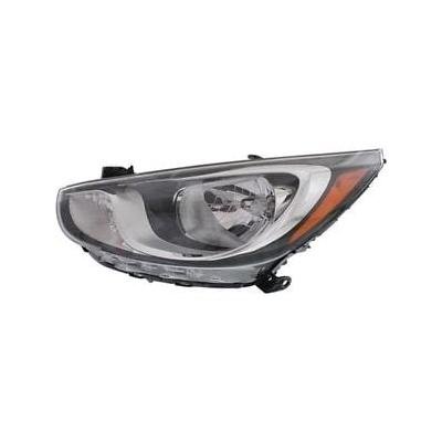 Driver Side Headlight Assembly 2012-2014 Hyundai Accent