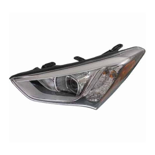 Driver Side Headlight Assembly 2013-2016 Hyundai Santa Fe