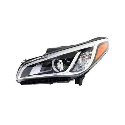 Driver Side Headlight Assembly 2015-2017 Hyundai Sonata