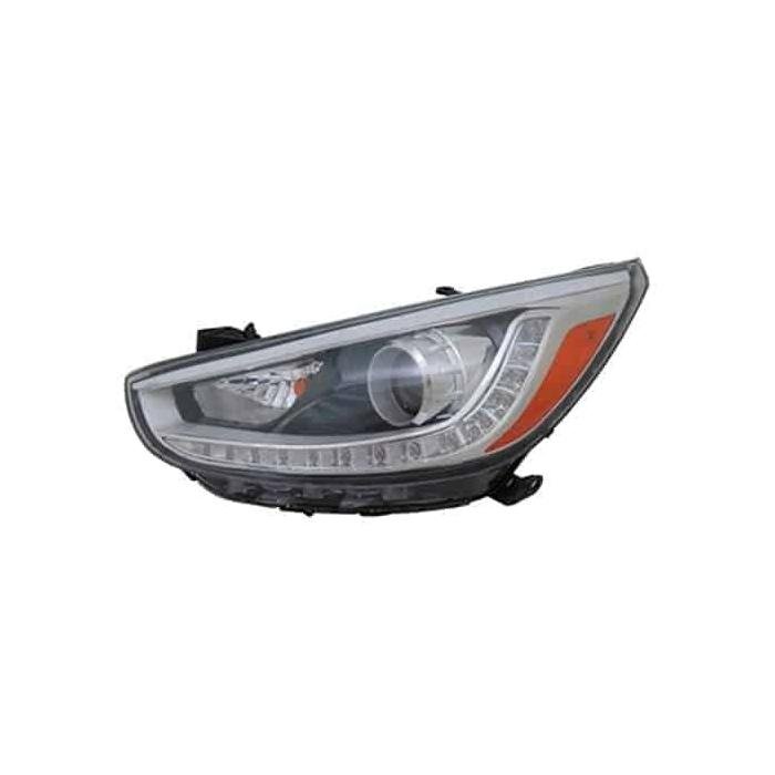 Driver Side Headlight Assembly 2014-2017 Hyundai Accent