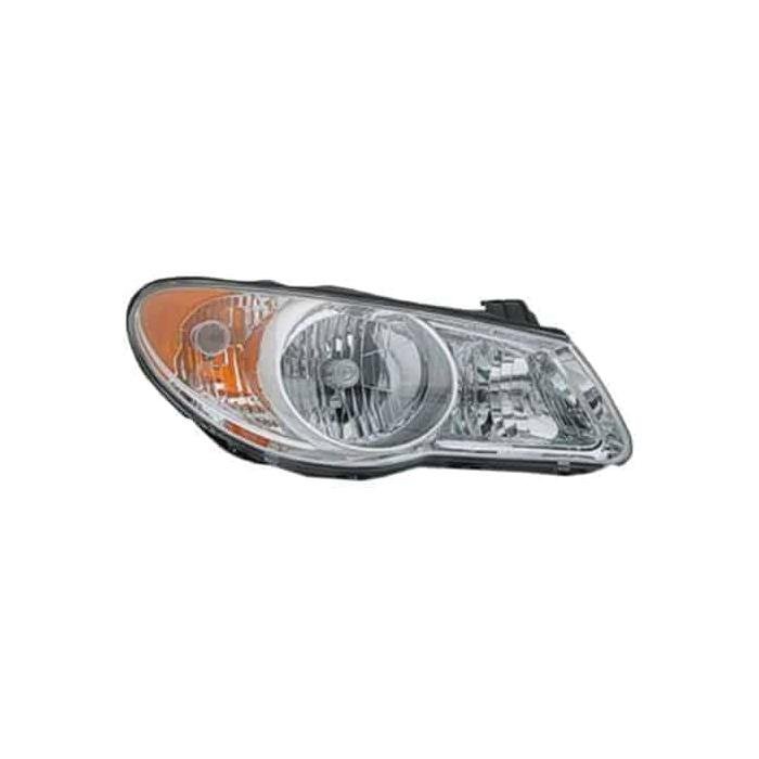 Passenger Side Headlight Assembly 2007-2009 Hyundai Elantra