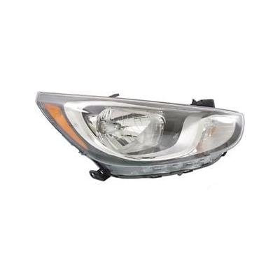 Passenger Side Headlight Assembly 2012-2014 Hyundai Accent