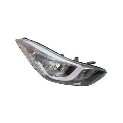 Passenger Side Headlight Assembly 2014-2016 Hyundai Elantra