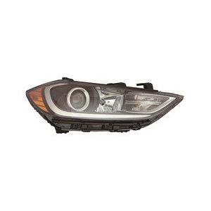 Passenger Side Headlight Assembly 2017-2018 Hyundai Elantra