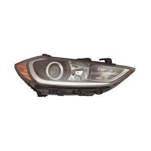 Passenger Side Headlight Assembly 2017-2018 Hyundai Elantra