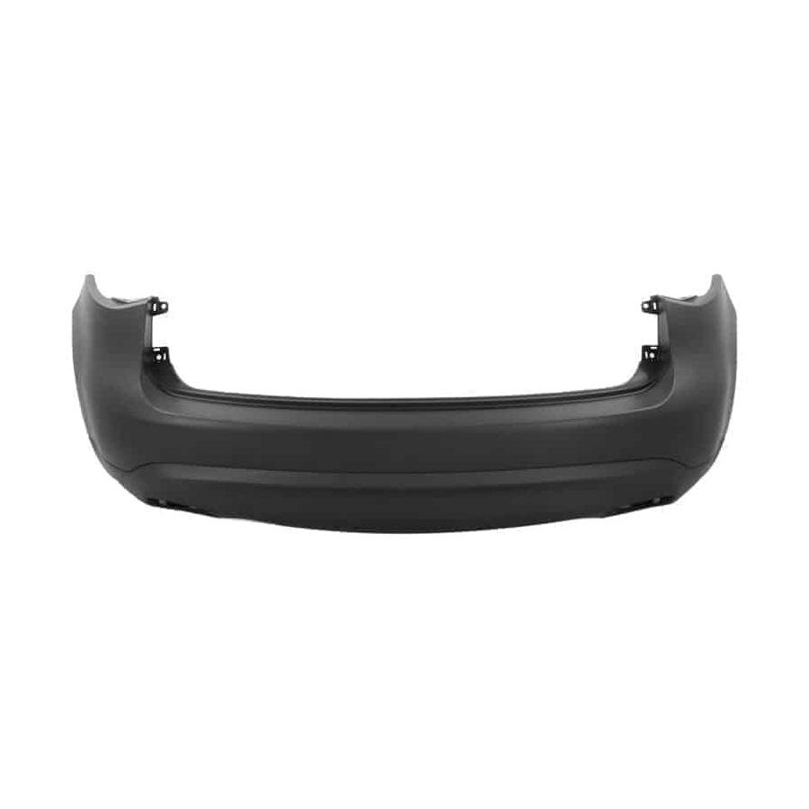 Rear Bumper Cover Primed PTM with Park Assist Sensor Holes Smooth Upper with Lower Textured -CAPA Certified