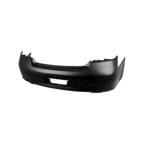 Rear Bumper Cover Primed PTM without Park Assist Sensor Holes for Sedan Models -CAPA Certified