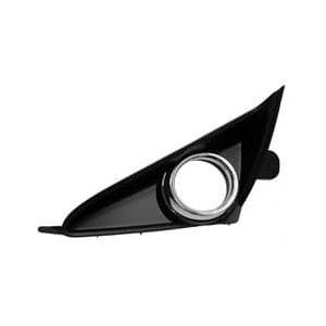 Front Right Lower Bumper Fog Lamp Bezel Textured And Chrome