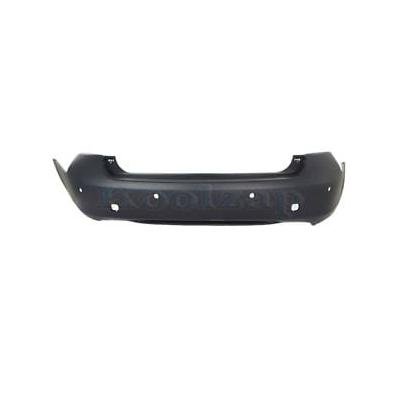 Rear Bumper Cover Primed PTM with Park Assist Sensor Holes with Textured Lower Area -CAPA Certified