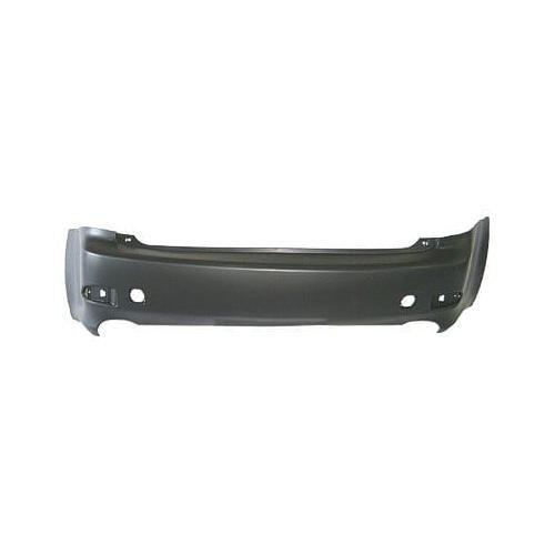 Rear Bumper Cover Primed PTM without Park Assist Sensor Holes -CAPA Certified