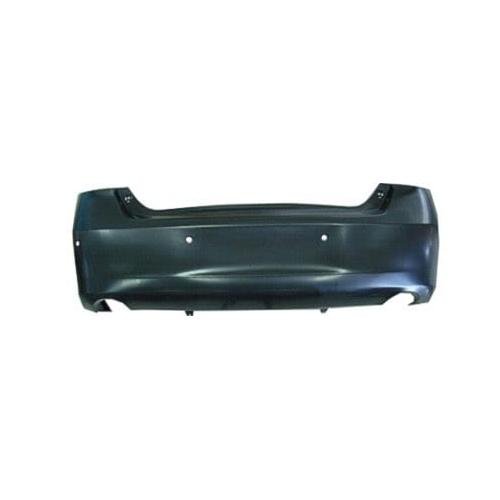 Rear Bumper Cover Primed PTM with Park Assist Sensor Holes -CAPA Certified