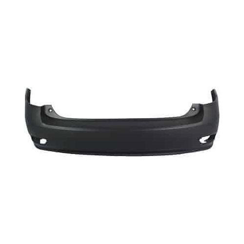 Rear Bumper Cover Primed PTM without Park Assist Sensor Holes -CAPA Certified