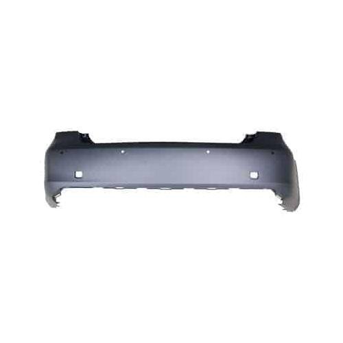 Rear Bumper Cover Primed PTM with Park Assist Sensor Holes without Sport Appearance Package -CAPA Certified