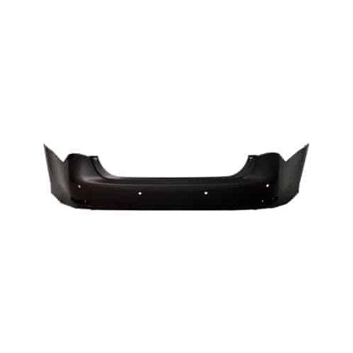 Rear Bumper Cover Primed PTM with Park Assist Sensor Holes -CAPA Certified