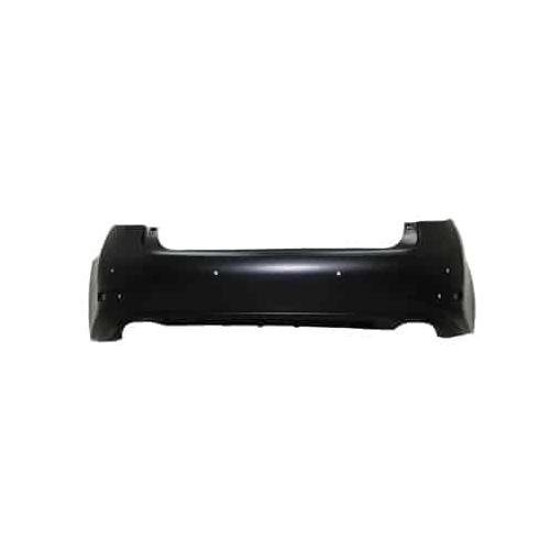 Rear Bumper Cover Primed PTM with Park Assist Sensor Holes with Textured Lower Area without Molding Holes -CAPA Certified