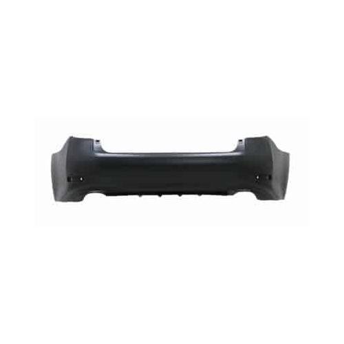 Rear Bumper Cover Primed PTM without Park Assist Sensor Holes with Textured Lower Area without Molding Holes -CAPA Certified