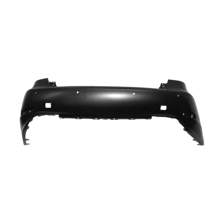 Rear Bumper Cover Primed PTM with Park Assist Sensor Holes -CAPA Certified