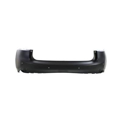 Rear Bumper Cover Primed PTM with Park Assist Sensor Holes -CAPA Certified