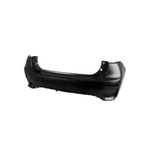 Rear Bumper Cover Without Park Assist Sensor Holes Primed PTM -CAPA Certified