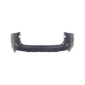 Rear Bumper Cover Primed PTM with Park Assist Sensor Holes -CAPA Certified