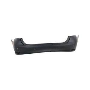 Rear Bumper Cover Primed PTM with Park Assist Sensor Holes -CAPA Certified