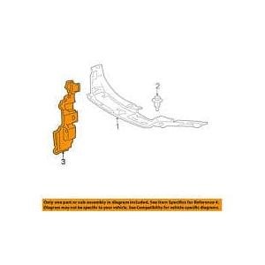 Front Right Radiator Support Air Deflector Air Guide
